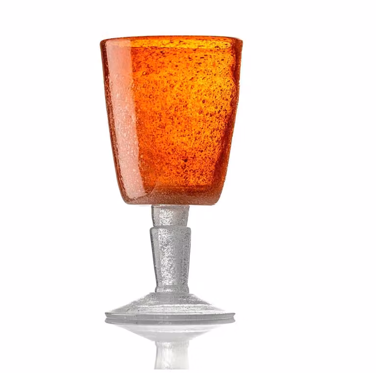 Calice da vino Memento Glass in vetro, Arancione, 6 pezzi
