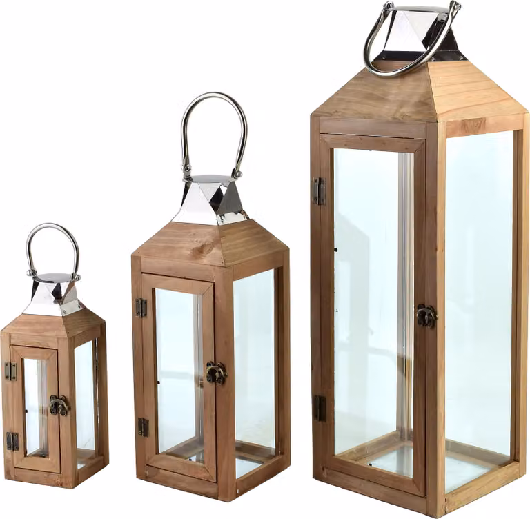 Set di 3 lampade Levi: dimensioni 20x20x62 cm / 15x15x42 cm / 10x10x28 cm