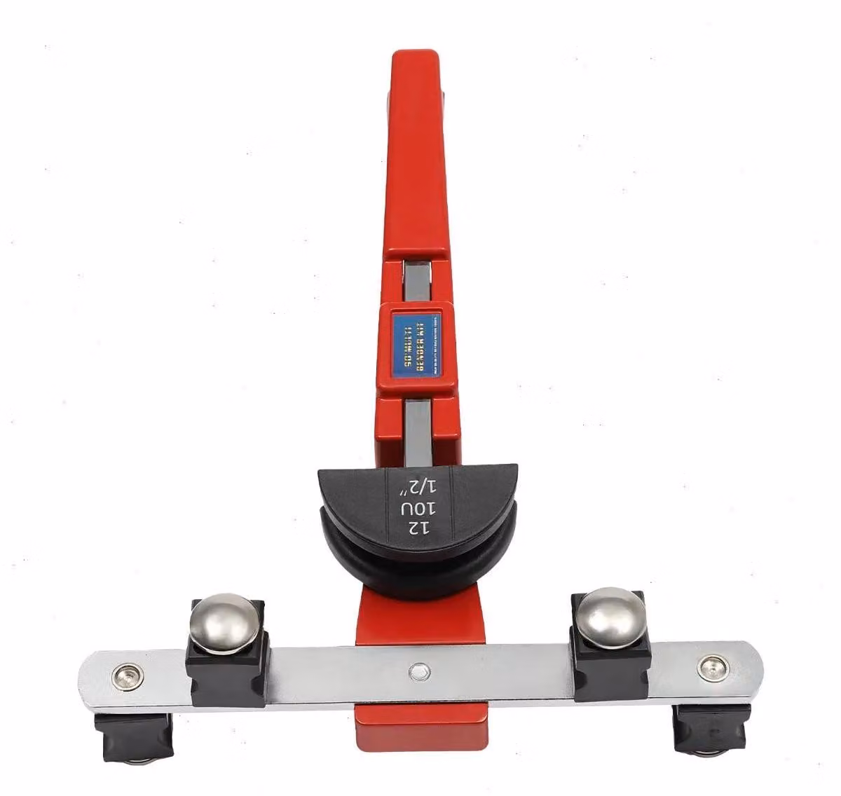 Set per piegare tubi - Macchina manuale per piegare tubi - 6–22 mm - 7 teste di piegatura - Angolo di 90° - Materiali: nylon e acciaio - Adatta per impianti di riscaldamento, climatizzazione e idraulici - Disponibile in diversi colori