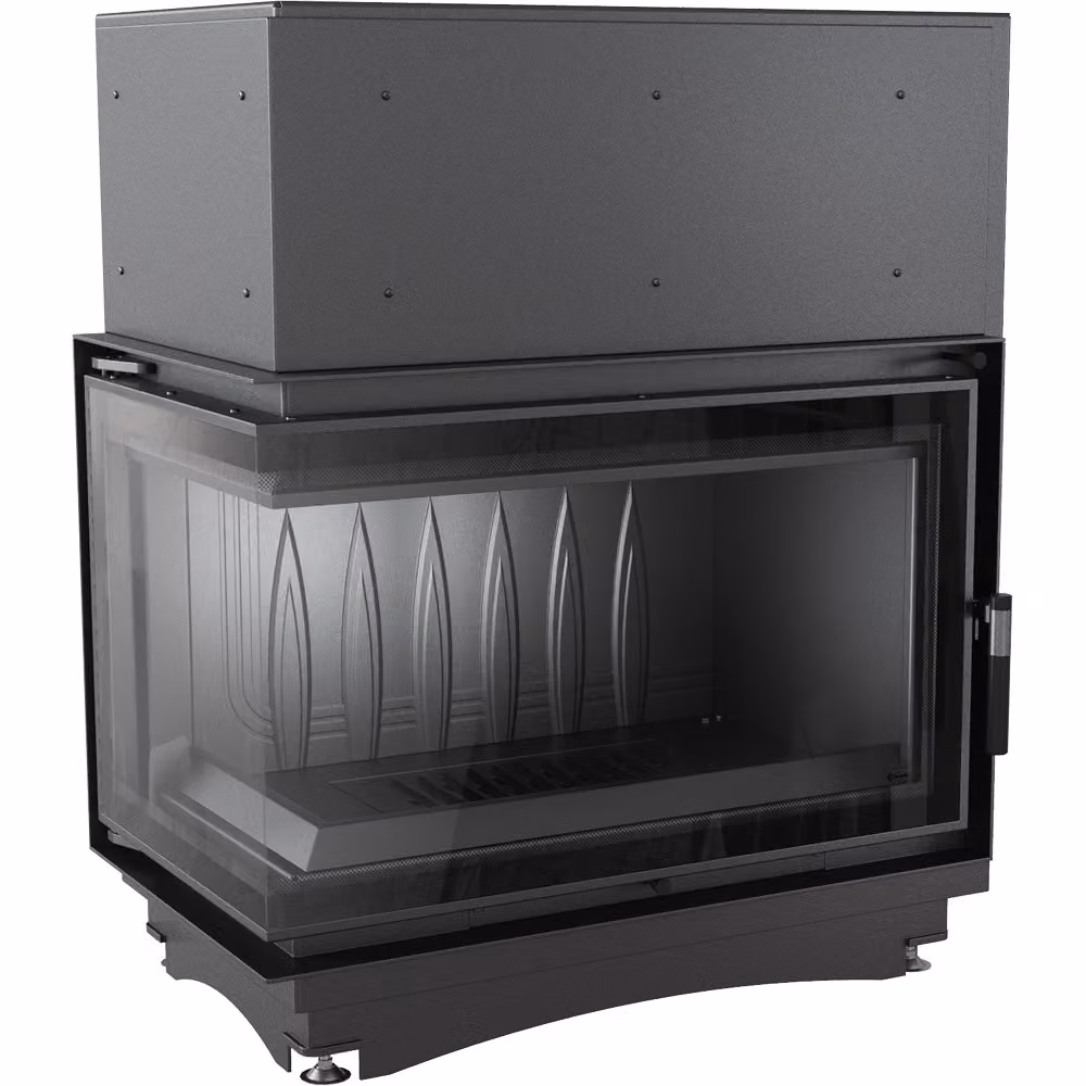 Caminetto in ghisa per legna OLIWIA DECO sinistro 16 kW Ø 200