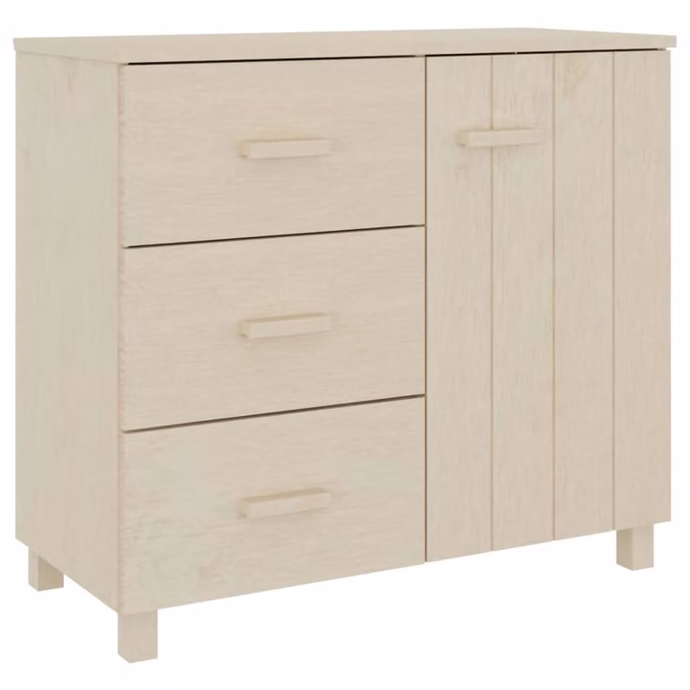Credenza HAMAR ambra 90x40x80 cm in Legno Massello di Pino