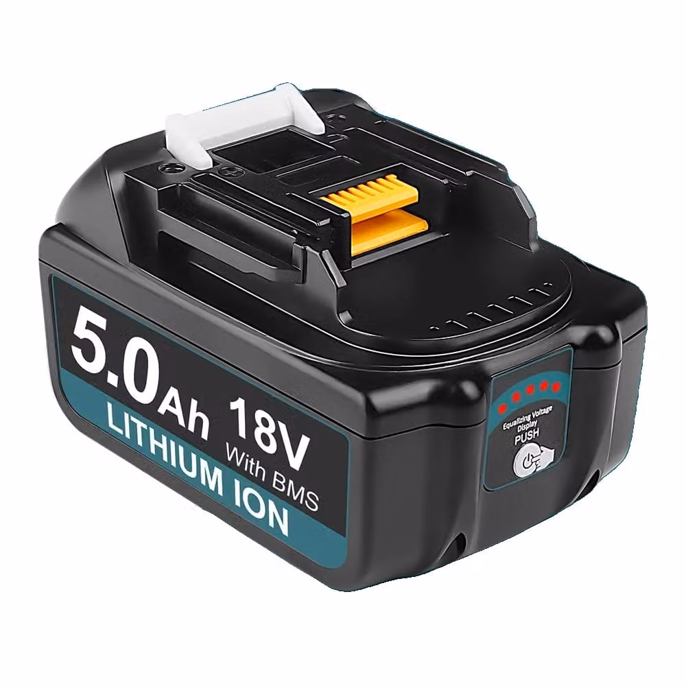 Batteria Makita da 18 V, ricaricabile, tecnologia agli ioni di litio, batteria da 5 Ah (1 pezzo), 18 V