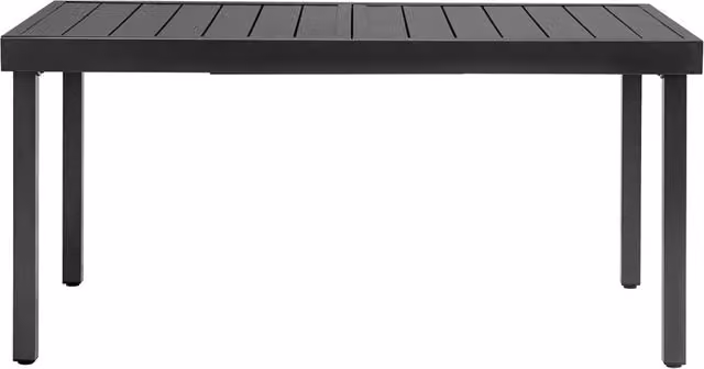 Tavolo Allungabile da Giardino 156/213x95x75 cm Pella in Ferro Antracite