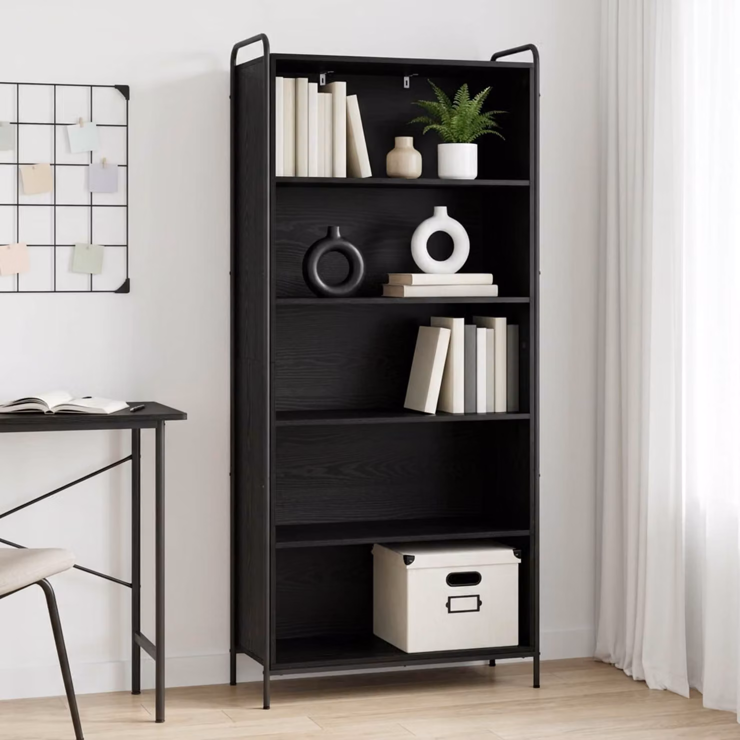 vidaXL Armadio per Libri 55,5 x 33 x 174 cm Legno ingegnerizzato