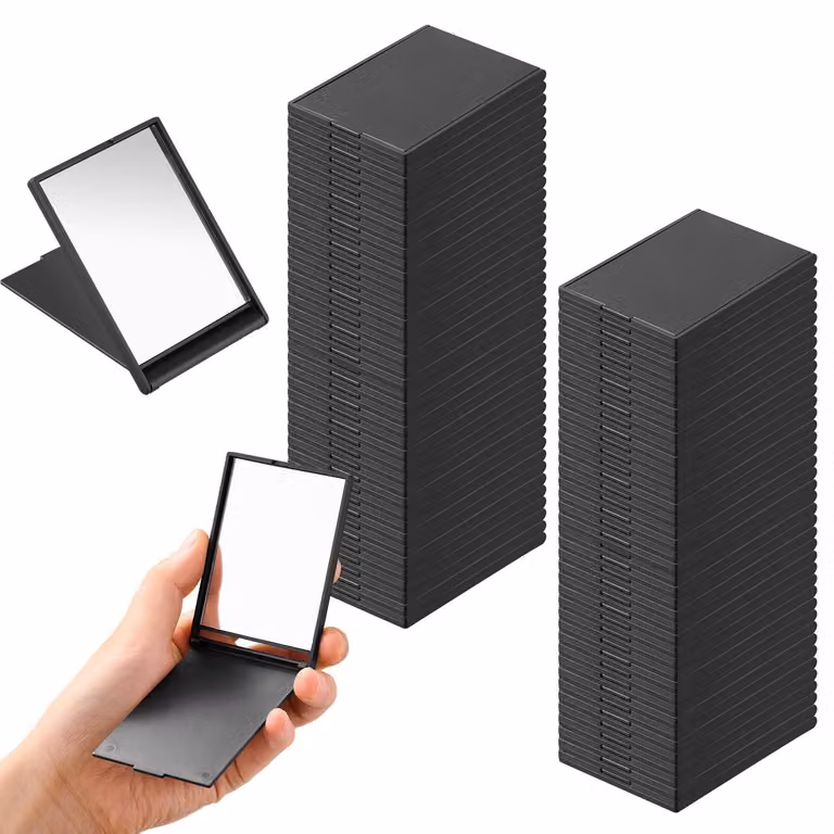 Omgoods - Set di 100 mini specchietti pieghevoli per il trucco