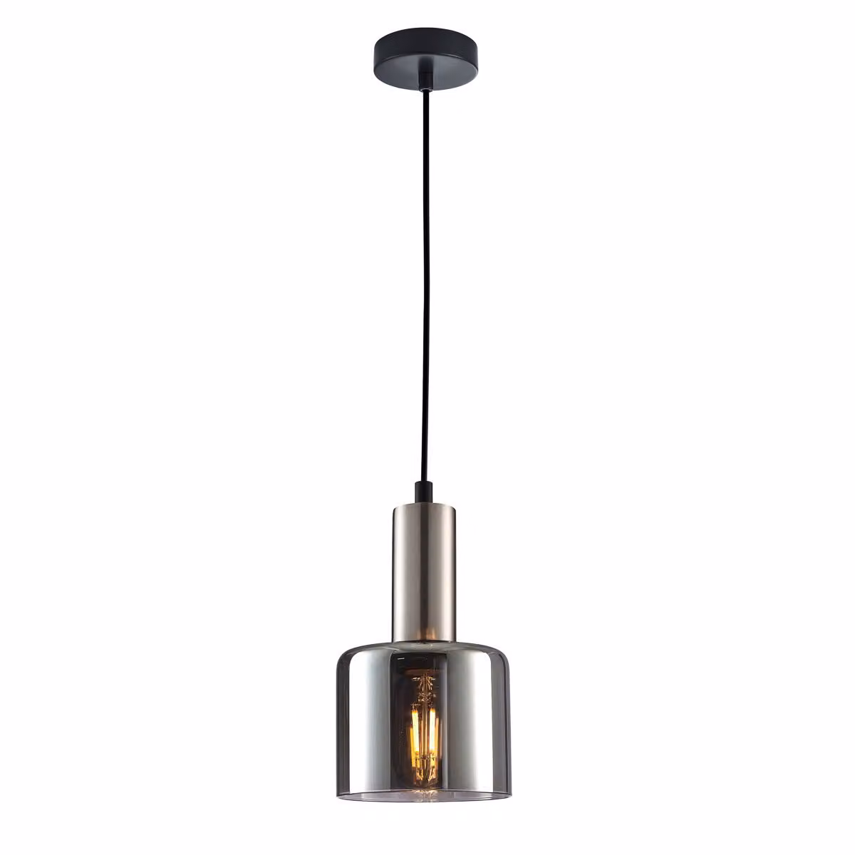 Italux Santia, lampada a sospensione moderna in argento PND-65342-1-SC+SG