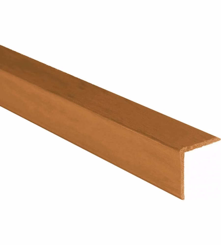 Paraspigolo in PVC 30x30 mm Noce Chiaro - Lunghezza 3 m Protezione Muri