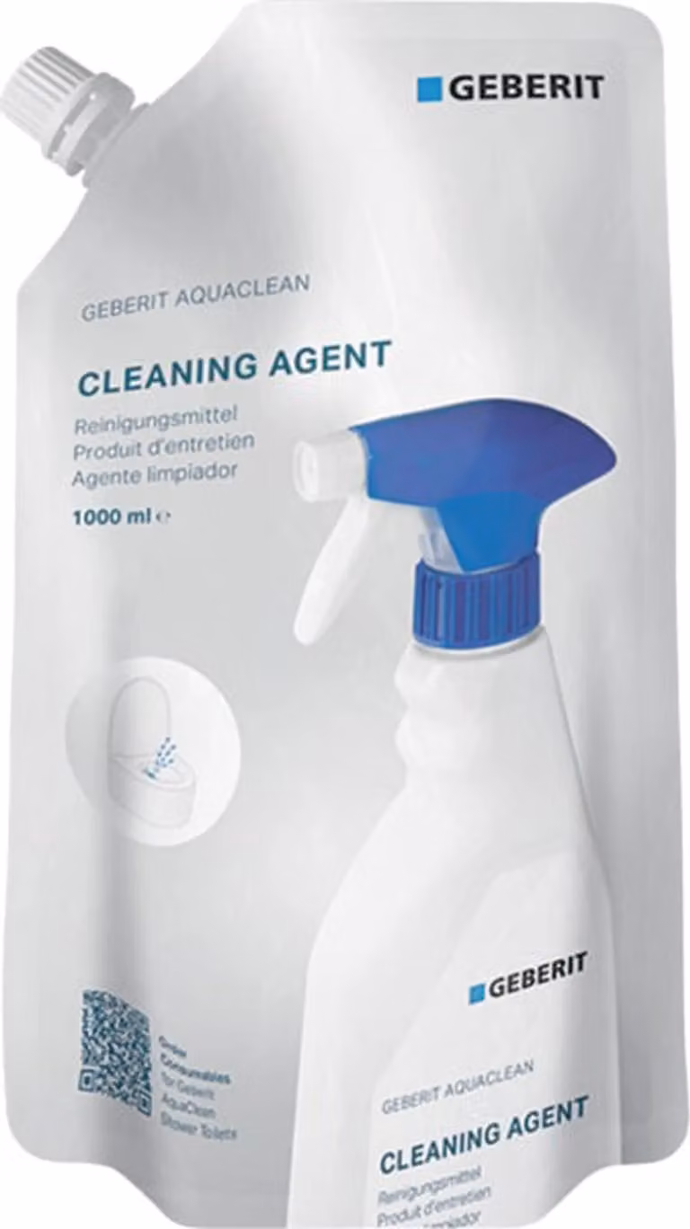Geberit Sacchetto di ricarica AqC Detergente 1,0 litri, 1 pz.