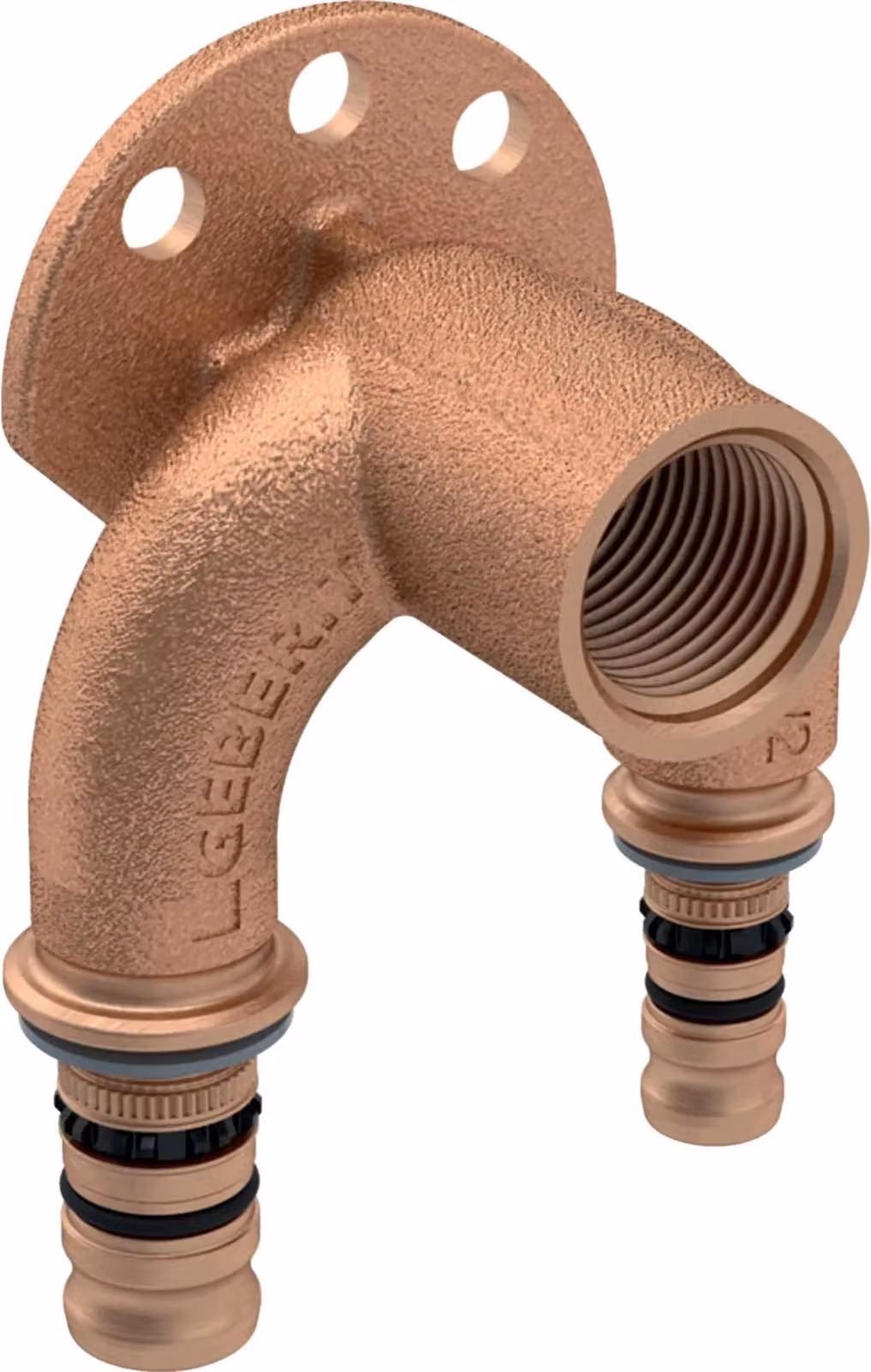 Geberit Mepla doppio angolo di connessione 90 gradi Rg d16-Rp1/2-d16 L:52mm