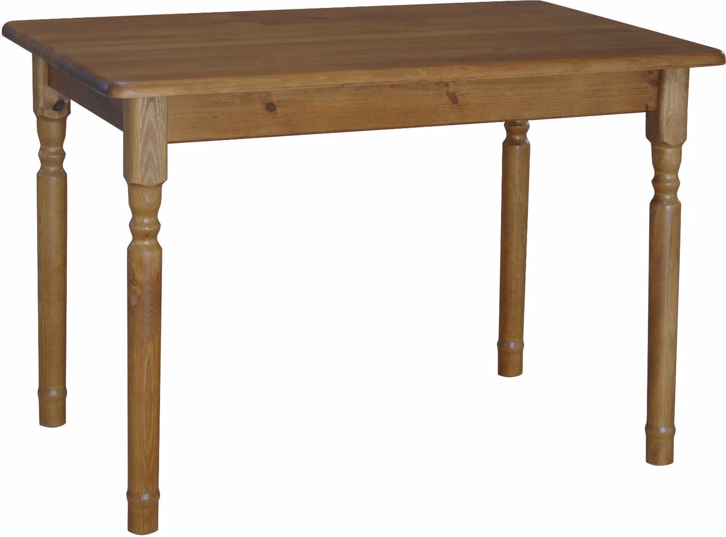 Tavolo II in legno massiccio di pino nel colore rovere 120 x 70 cm