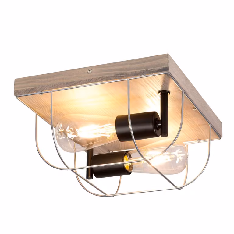 Plafoniera soffitto Neptuna BRITOP, dimmerabile, Legno chiaro, Corridoio, Legno, Plafoniera