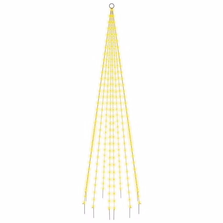 Albero di Natale Pennone Bianco Caldo 310 LED 300 cm