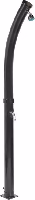Doccia solare da esterno BELIANI con funzione pioggia in PVC nero – 1