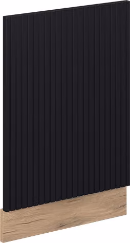 Pannello frontale Vicco Fame-Line Nero rigato 45 cm senza piano di lavoro, Model 49956