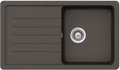 Lavello a vasca singola Schock ELEMENT Asphalt Ruvido opaco colore antracite L: 86 cm, P: 50 cm