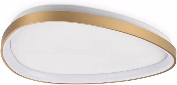 Plafoniera Gemini 30W Luce Naturale Ottone Dimmerabile Ideal Lux