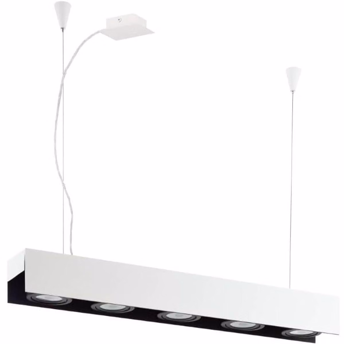 Lampada a sospensione LED Badalona a 5 luci bianca