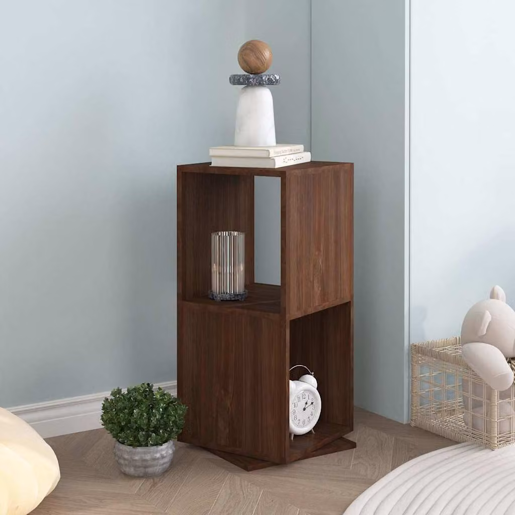Armadietto Girevole Moderno vidaXL in MDF Marrone Rovere L/P/H: 34,5 x 34,5 x 75,5 cm