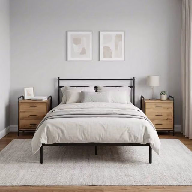 Armadio da Notte 2 pz Rovere Artigianale 48 x 36,5 x 60 cm 8013541