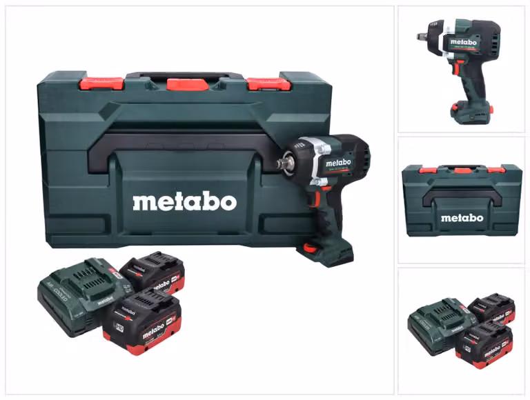 Avvitatore a impatto a batteria Metabo SSW 18 LTX 800 BL 18 V 800 Nm 1/2" Brushless + 2x batteria 8,0 Ah + caricabatteria + metaBOX