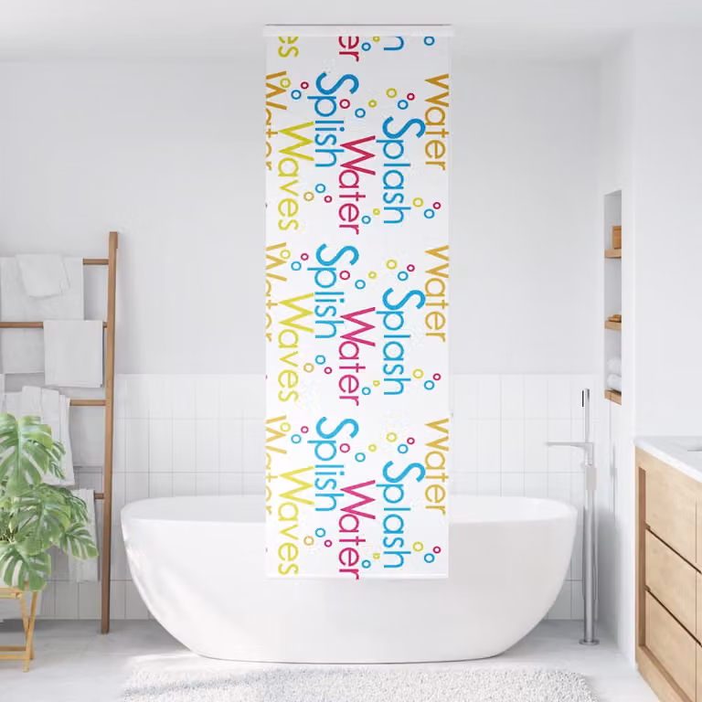 vidaXL Tenda a Rullo per Doccia Cassonetto 80x240 cm Larghezza Tessuto