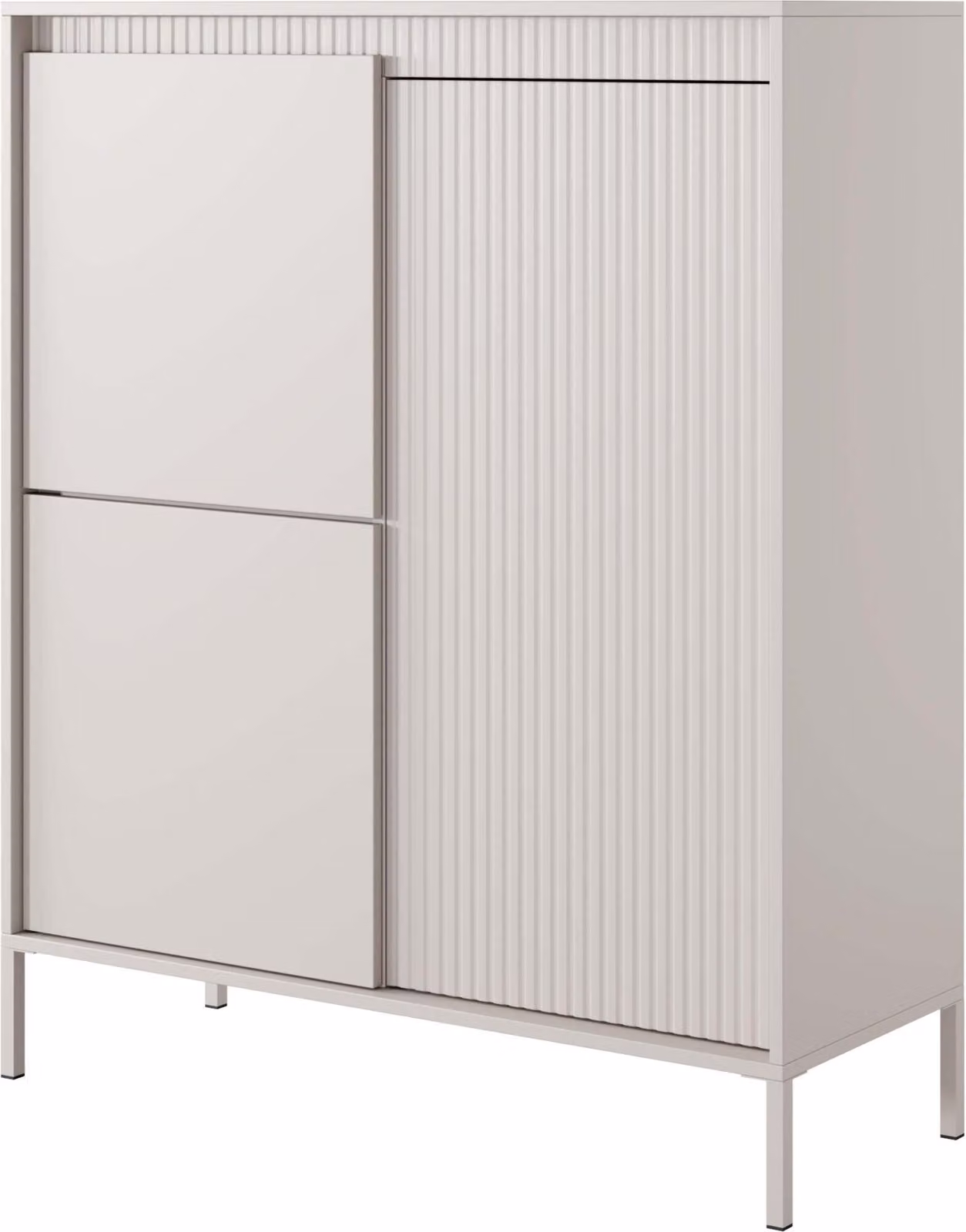 Credenza FURNLUX Sensation White 103cm / Colore principale: Beige / Dimensioni: 103 x 123 x 39 cm
