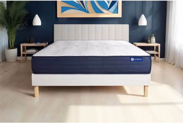 Kit rete e materasso matrimoniale Actiflex life 160x200cm - Spessore : 22cm - Molle insacchettate e memory foam- molto rigido