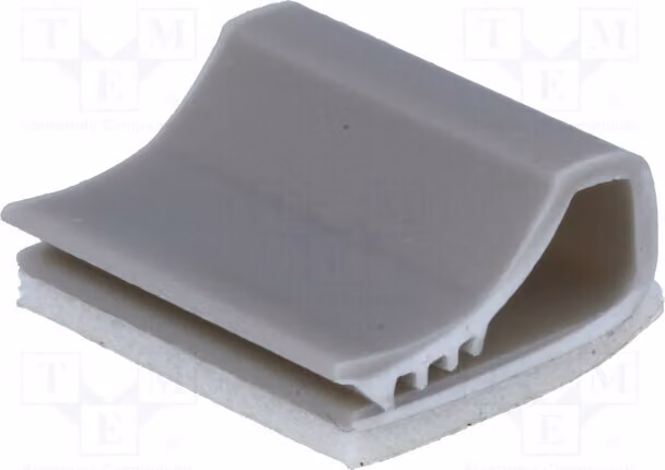 10 fascette di fissaggio per cavi SFC15, in PVC grigio, per organizzare i cavi