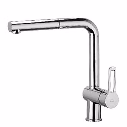 PAFFO Miscelatore monocomando lavello con doccia estraibile cromo