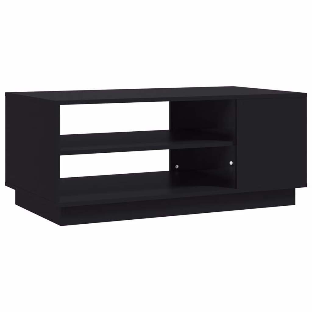 Tavolino da Salotto Nero 102x55x43 cm in Truciolato