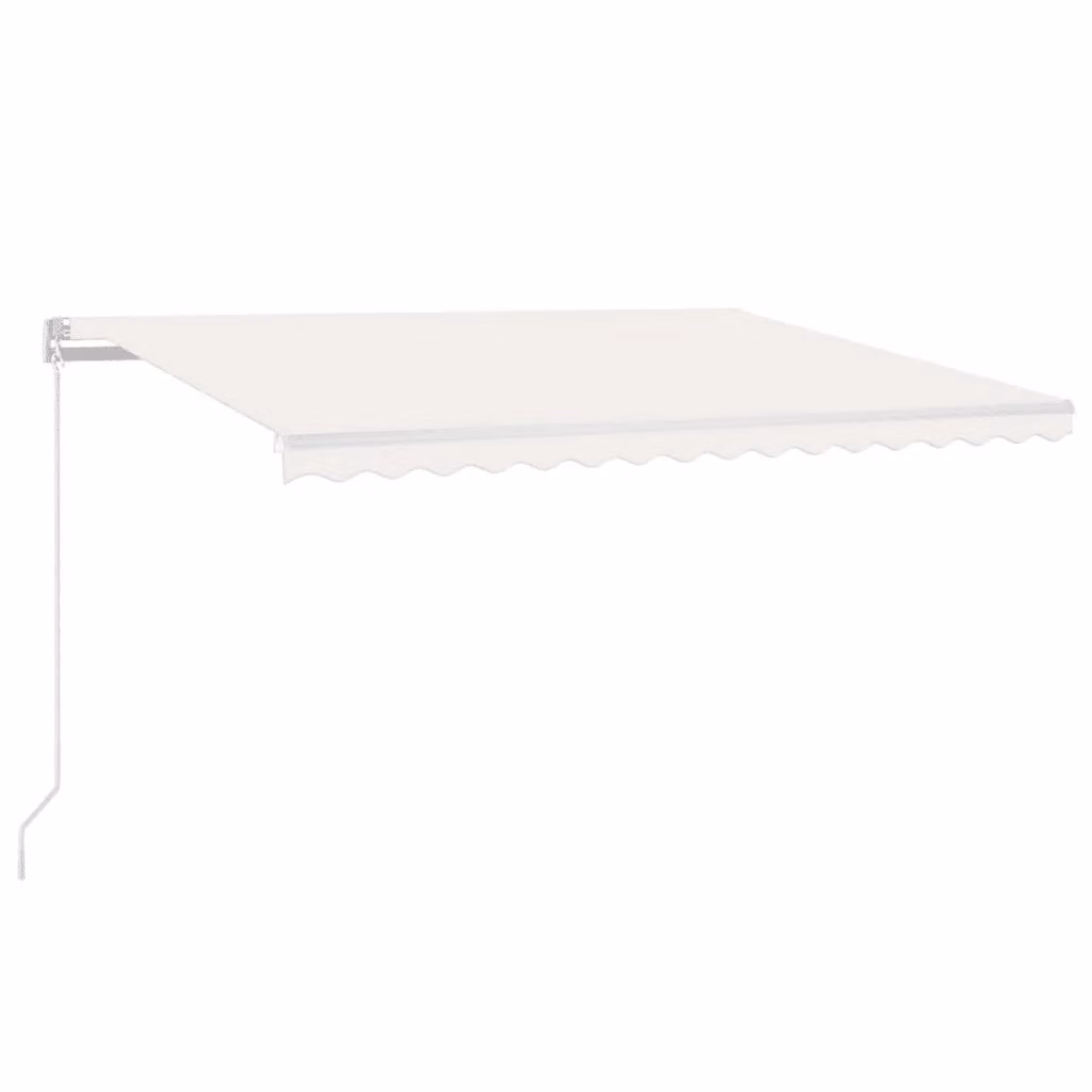 Tenda da sole retrattile manuale vidaXL in alluminio e poliestere, L: 450 cm, P: 350 cm, colore beige – 2