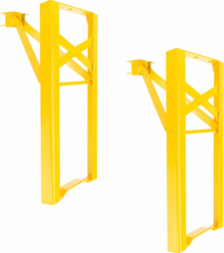 Natural Goods Berlin telaio per mobili BIERZELT, set per tenda da birra fai da te, telaio per tavolo pieghevole, telaio per panca, set per tendone, inossidabile, H43 x L23cm - panca, giallo, 2 pezzi