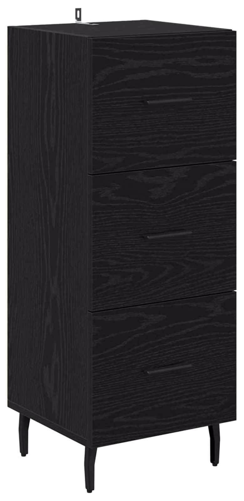 Credenza Rovere nero 34 x 34,5 x 90 cm Legno multistrato