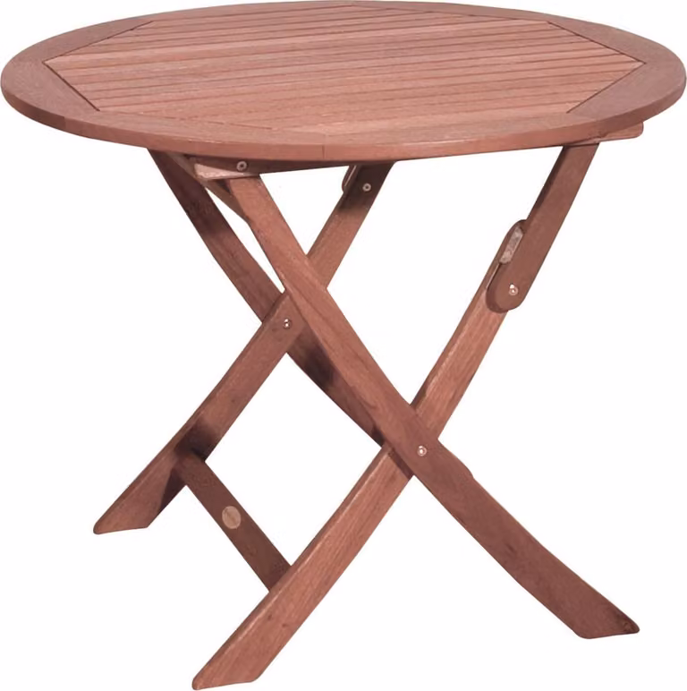 Garden Pleasure 985072 Garden Pleasure Gartentisch Stockholm braun rund