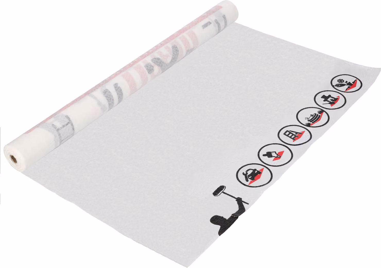 Vello di protezione per pittori in feltro KOTARBAU® bianco 1 x 10 m