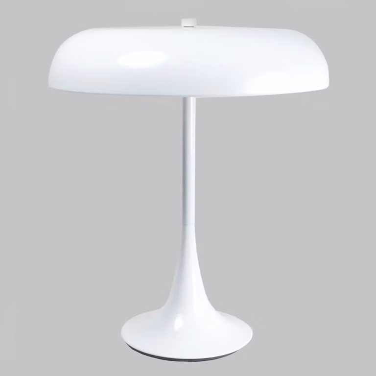 Aluminor Lampada da tavolo Madison, Bianco / Opale, Soggiorno / Sala da pranzo, Alluminio, Moderno, Lampada da tavolo