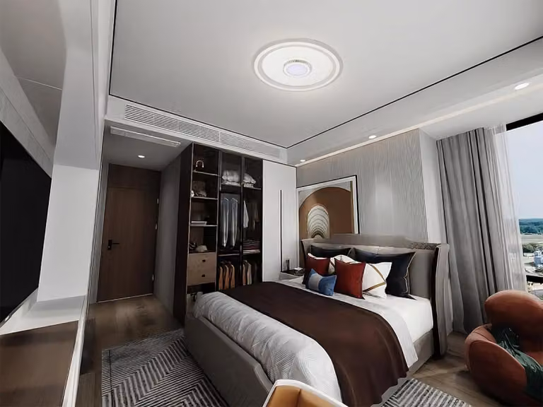 Lampada a soffitto a LED con telecomando, 90W - TB1308/W