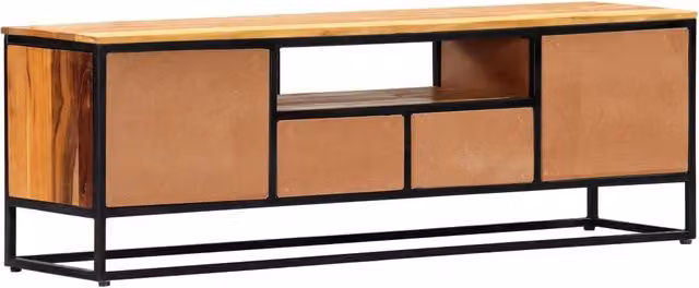 Mobile TV | Armadietto TV | Mobile Porta TV 120x30x40 cm in Legno Massello di Recupero