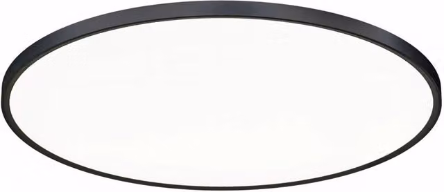 Plafoniera rotonda LED Gealuce serie GPL 50W con tecnologia CCT, colore nero, in materiale termoplastico per installazione interna