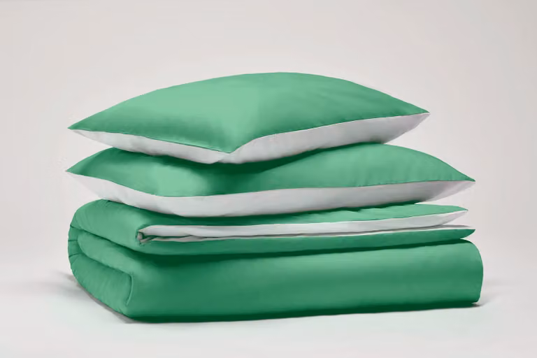 Solidchoice - Set di lenzuola in cotone percalle al 100% per letto singolo
