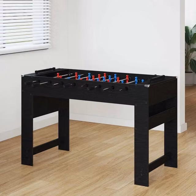 Tavolo da Foosball Rovere Nero 125 x 60,5 x 80 cm 858885
