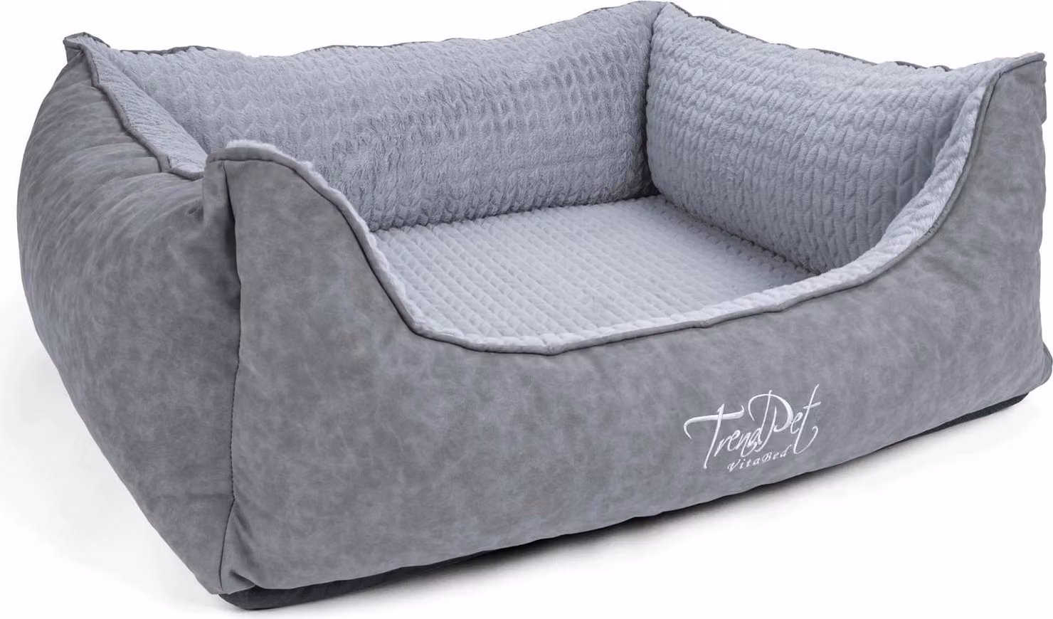 TrendPet VitaBed Style letto ortopedico per cani grigio (80x70x30cm)