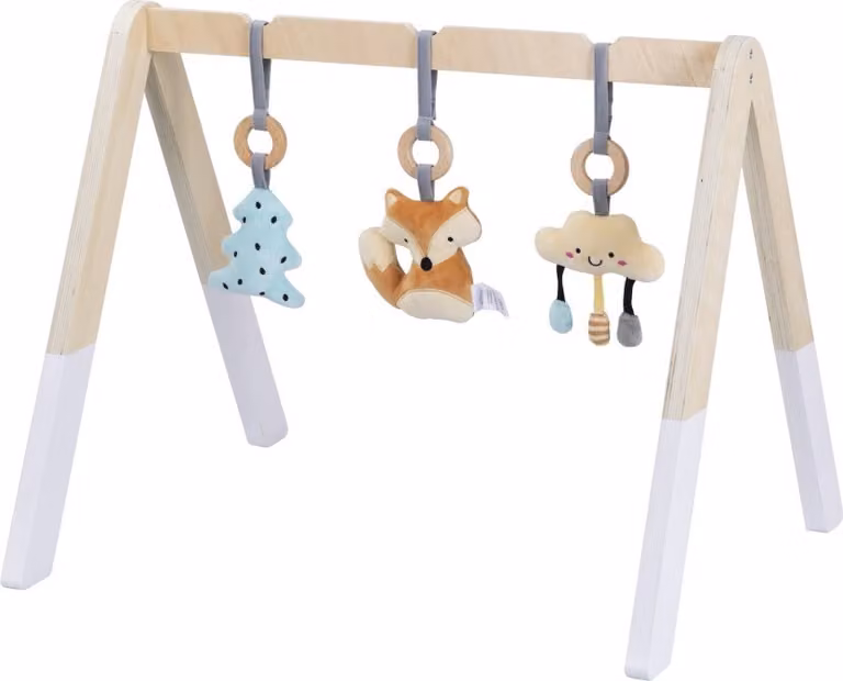 Trapezio per bambini in legno con volpe