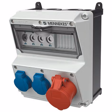MENNEKES ELEKTROTECHNIK Mennekes combinazione di prese 920004 AMAXX 1xCEE 5x16A 2xSchuko 4xNeozed-S