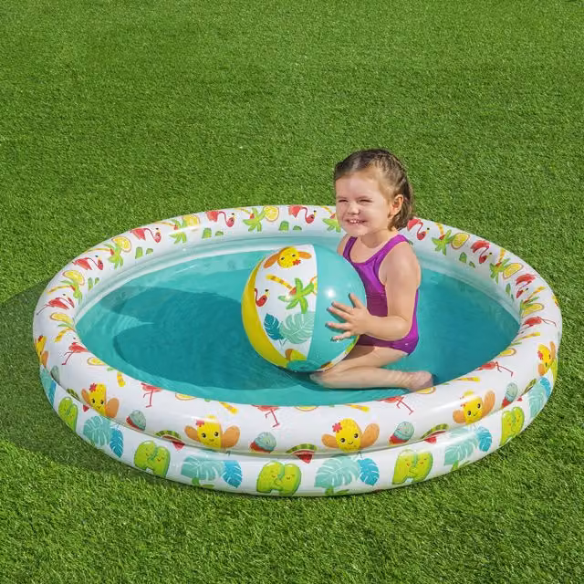 Set piscina gonfiabile Bestway multicolore con salvagente e pallone per bambini