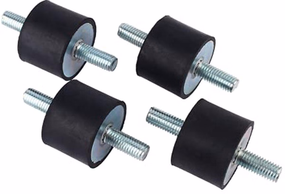 Supporto antivibrante M10 - Pompa per compressore d'aria - Gomma - 40 x 30 mm