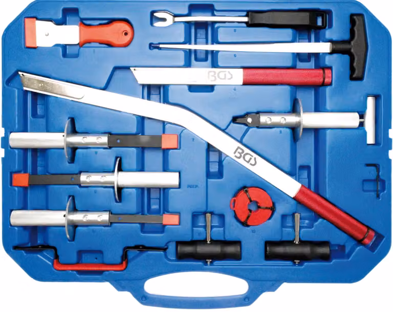 Set di utensili per parabrezza BGS 14 pezzi - 69500