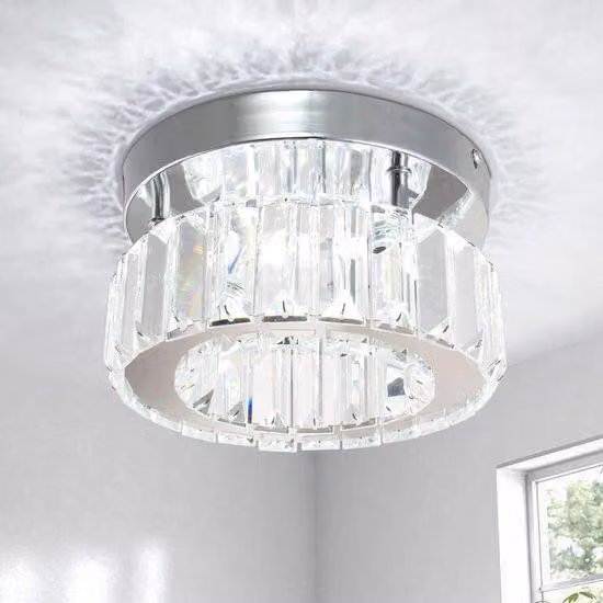 Lampada moderna in cristallo, ideale per il soggiorno e la camera da letto