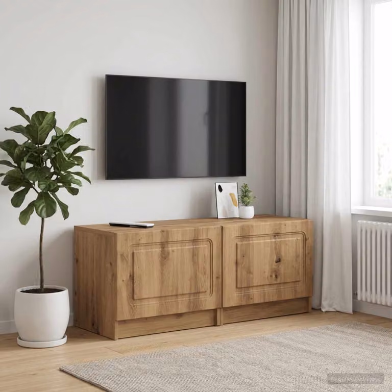 Mobile TV stand vidaXL in legno ingegnerizzato rovere marrone con design moderno per il tuo soggiorno