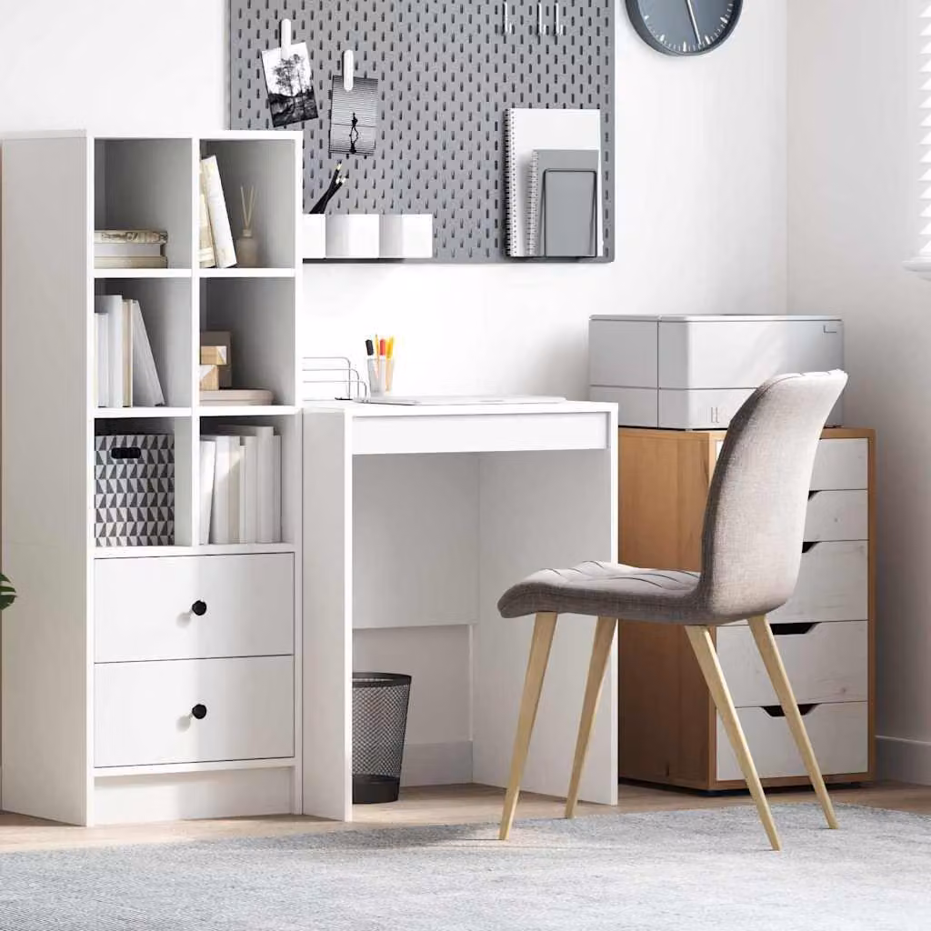 Maison Exclusive - Scrivania bianca 60 x 50 x 76 cm